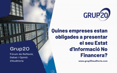 Presentació d’Estats d’Informació No Financera