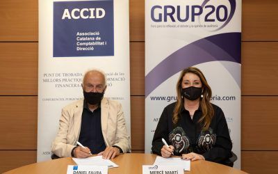 Firma del convenio de colaboración entre Grupo20 y ACCID